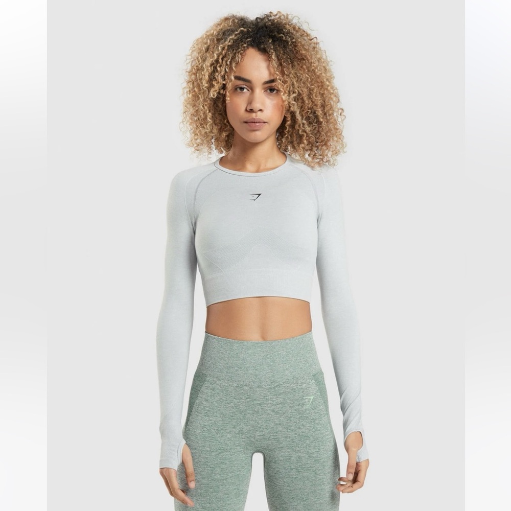 Gymshark FLEX SPORTS LONG SLEEVE CROP TOP